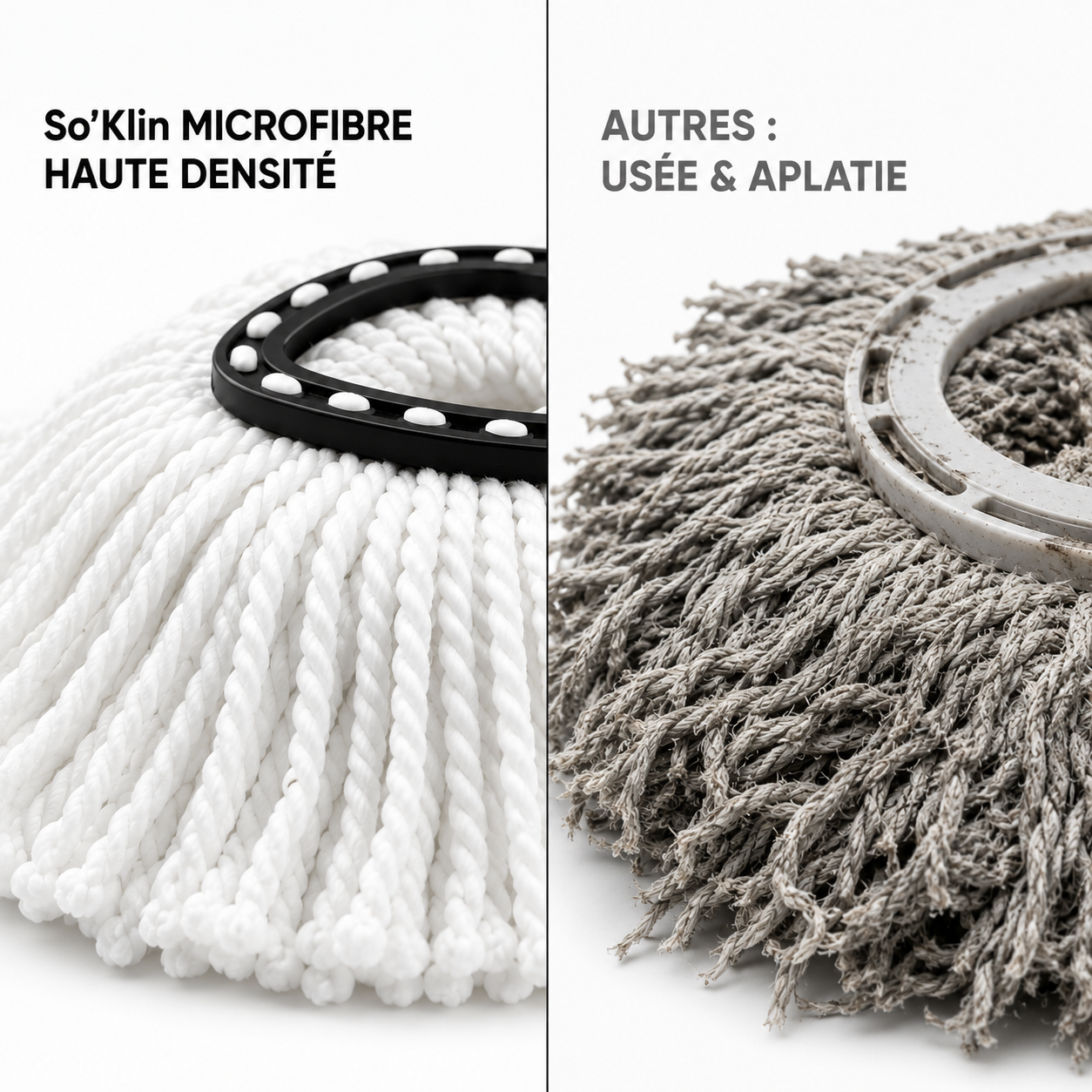 Têtes Microfibre Haute Densité - Pack de 4